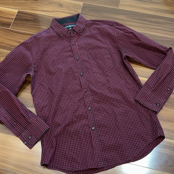 Beverly Hills Polo Club Other - Medium men’s 100% cotton plaid button down top Beverly Hills polo club